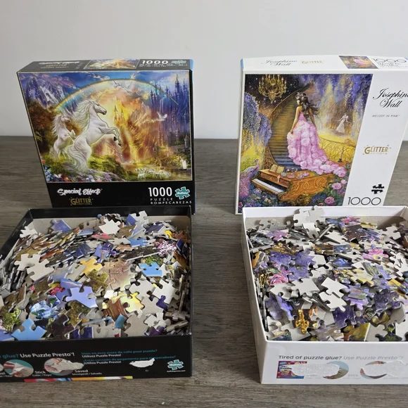 Magical Themed Glitter Edition Jigsaw Puzzle Set - Picture 2 of 5